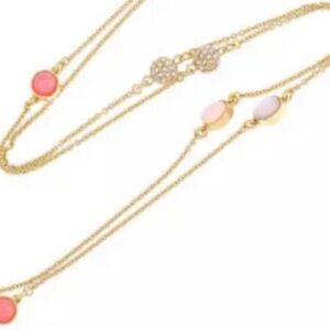 Kate Spade Bashful Blossom Gold-Plated Long Multi Scatter Necklace